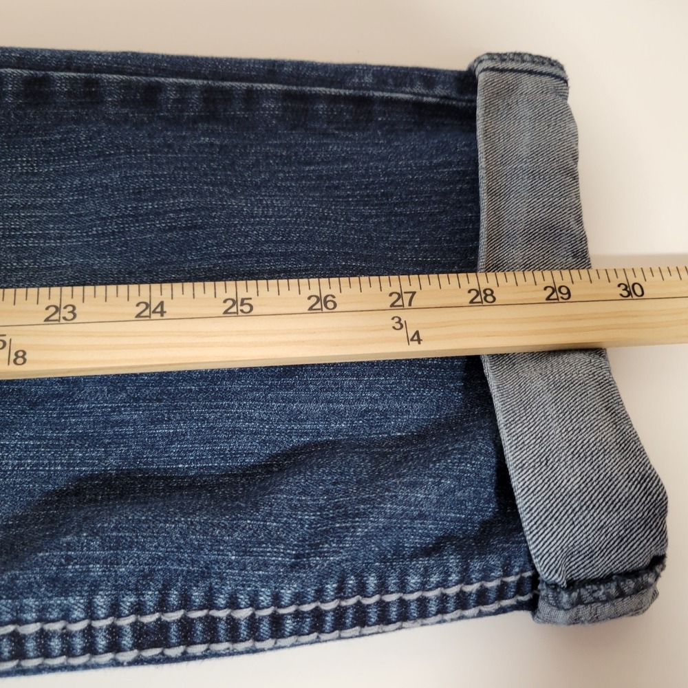 Nine West Womens 31/12 Date Night Fit Blue Capri Jeans Embroidered‎ 0034 - Picture 14 of 16